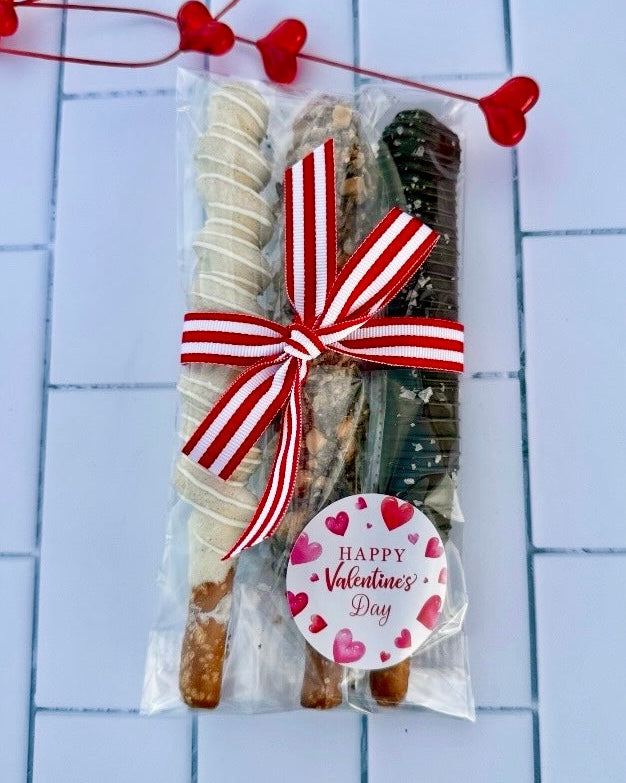 Chocolate Caramel Pretzel Rods