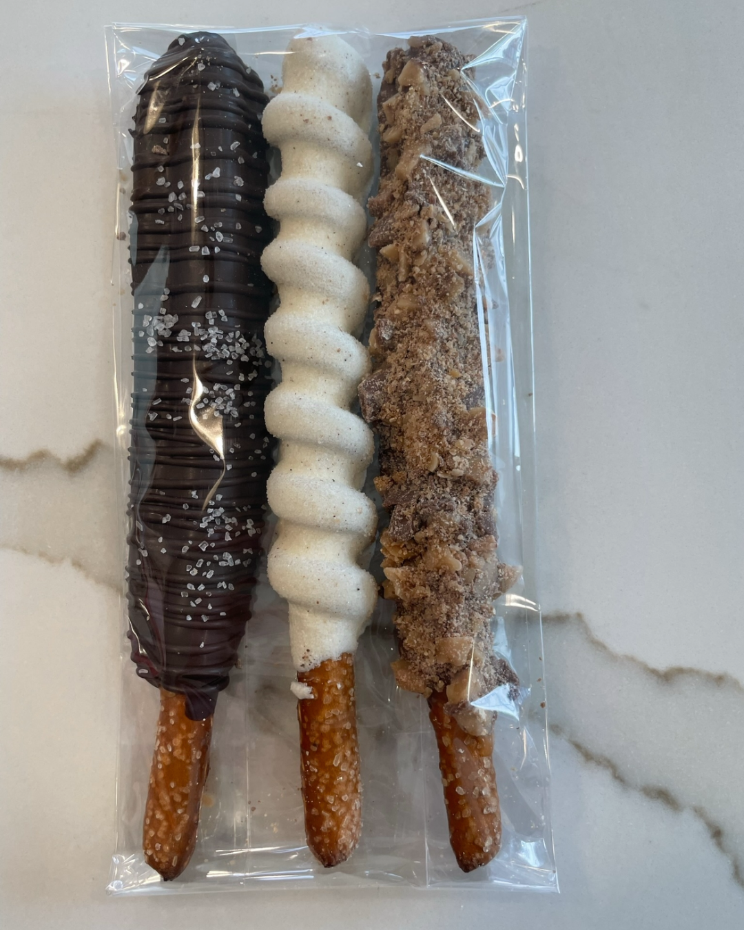 Chocolate Caramel Pretzel Rods
